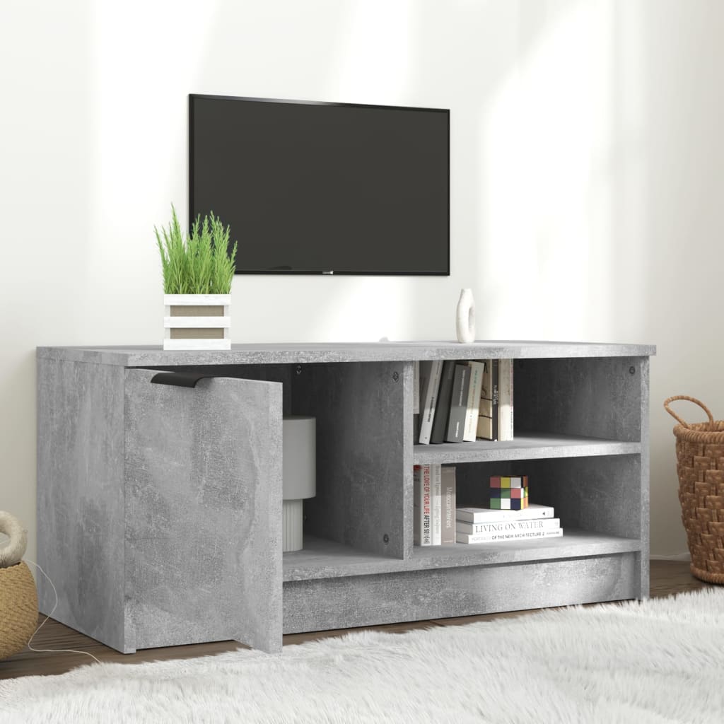 Meuble TV vidaXL gris béton 80x35x36,5 cm Aggloméré