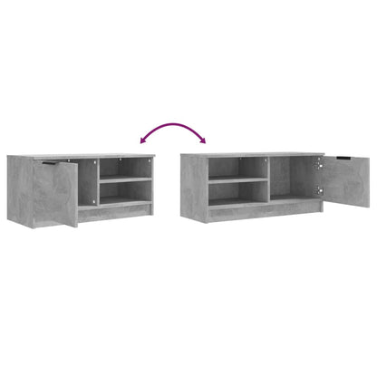 Meuble TV vidaXL gris béton 80x35x36,5 cm Aggloméré