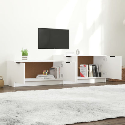 vidaXL TV-Schrank Weiß 158,5x36x45 cm Holzwerkstoff