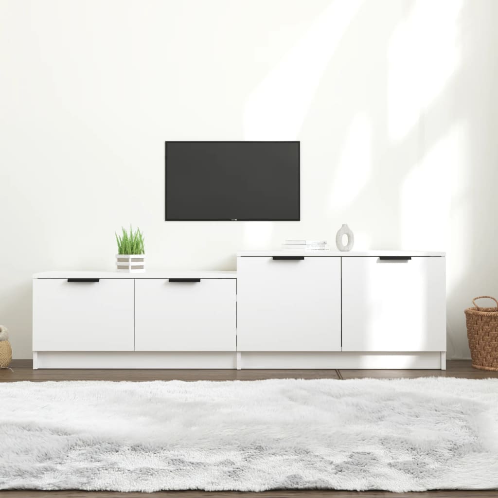 vidaXL TV-Schrank Weiß 158,5x36x45 cm Holzwerkstoff