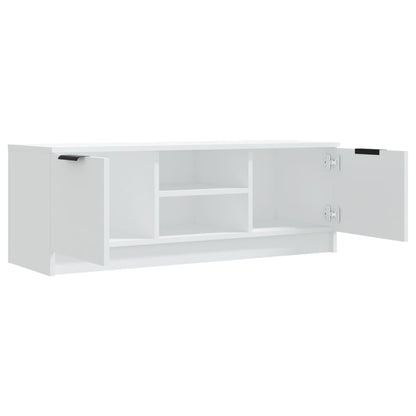 vidaXL Meuble TV Blanc 102x35x36,5 cm Bois d'ingénierie