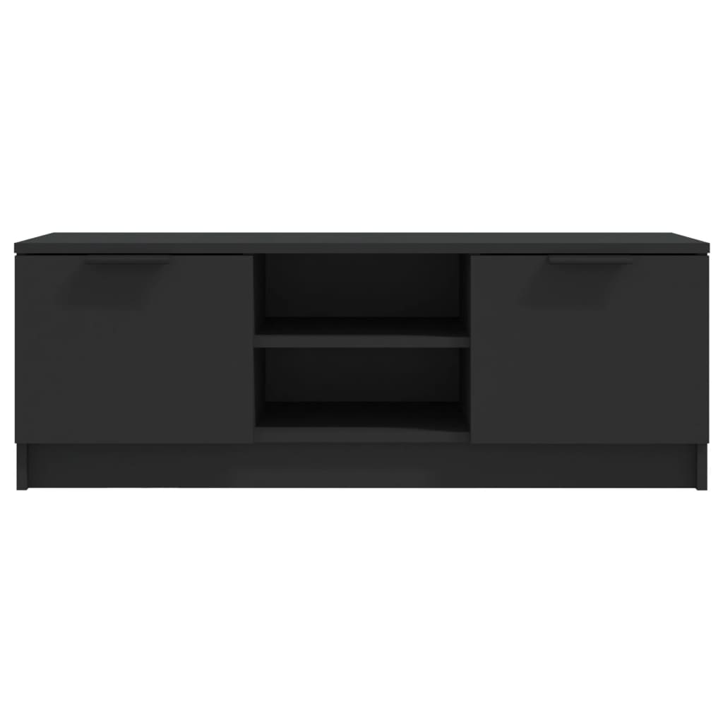 vidaXL TV-Schrank Schwarz 102x35x36,5 cm Holzwerkstoff