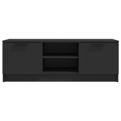 vidaXL TV-Schrank Schwarz 102x35x36,5 cm Holzwerkstoff