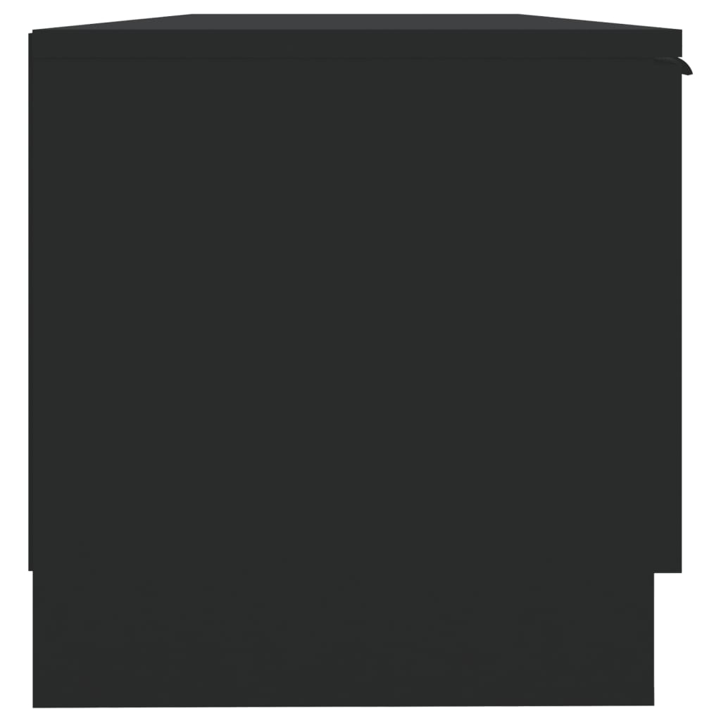 vidaXL TV-Schrank Schwarz 102x35x36,5 cm Holzwerkstoff