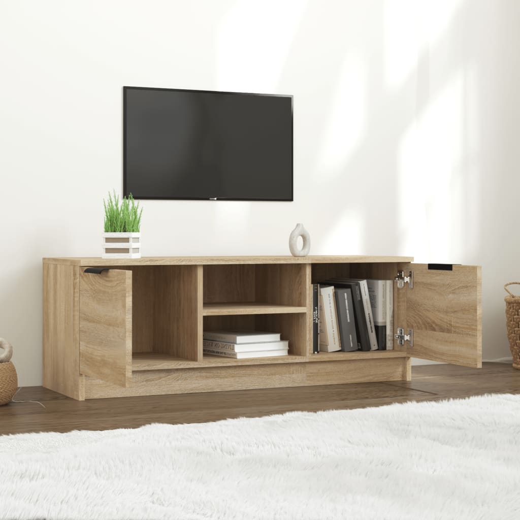vidaXL Meuble TV chêne Sonoma 102x35x36,5 cm aggloméré