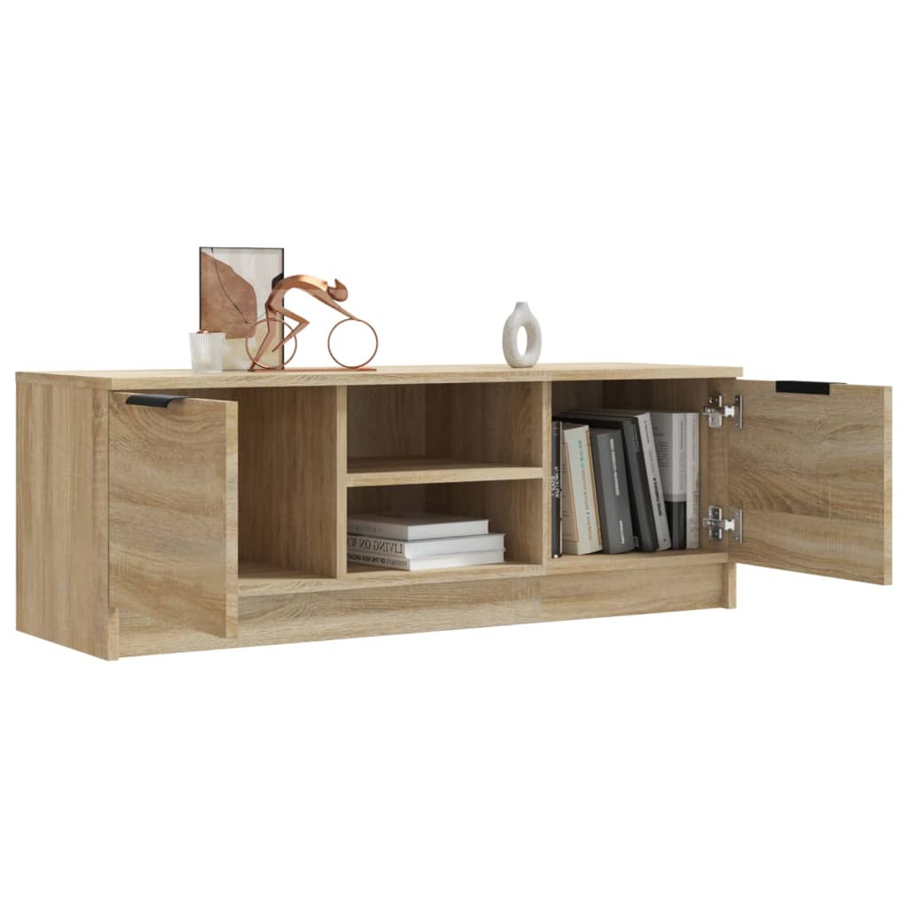 vidaXL Meuble TV chêne Sonoma 102x35x36,5 cm aggloméré