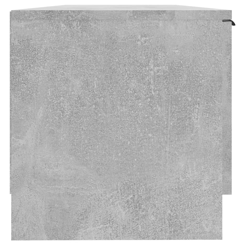 vidaXL TV-Schrank Betongrau 102x35x36,5 cm Holzwerkstoff