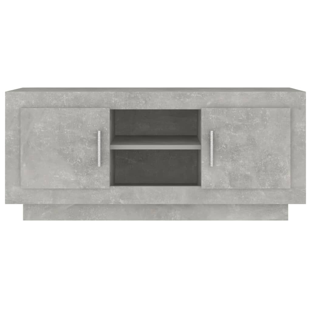 vidaXL TV-Schrank Betongrau 102x35x45 cm Holzwerkstoff