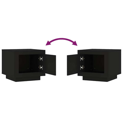 vidaXL Couchtisch Schwarz 51x50x45 cm Holzwerkstoff