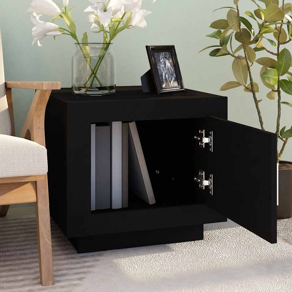 vidaXL Couchtisch Schwarz 51x50x45 cm Holzwerkstoff