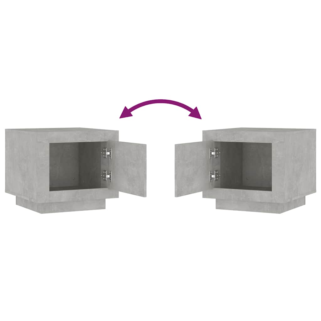 vidaXL Couchtisch Betongrau 51x50x45 cm Holzwerkstoff