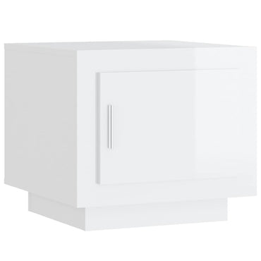 vidaXL Couchtisch Hochglanz-Weiß 51x50x45 cm Holzwerkstoff