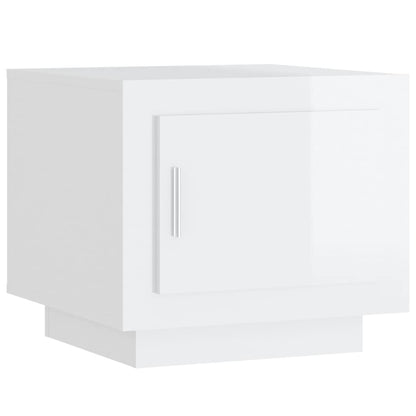 vidaXL Couchtisch Hochglanz-Weiß 51x50x45 cm Holzwerkstoff