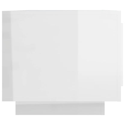 vidaXL Couchtisch Hochglanz-Weiß 102x50x45 cm Holzwerkstoff