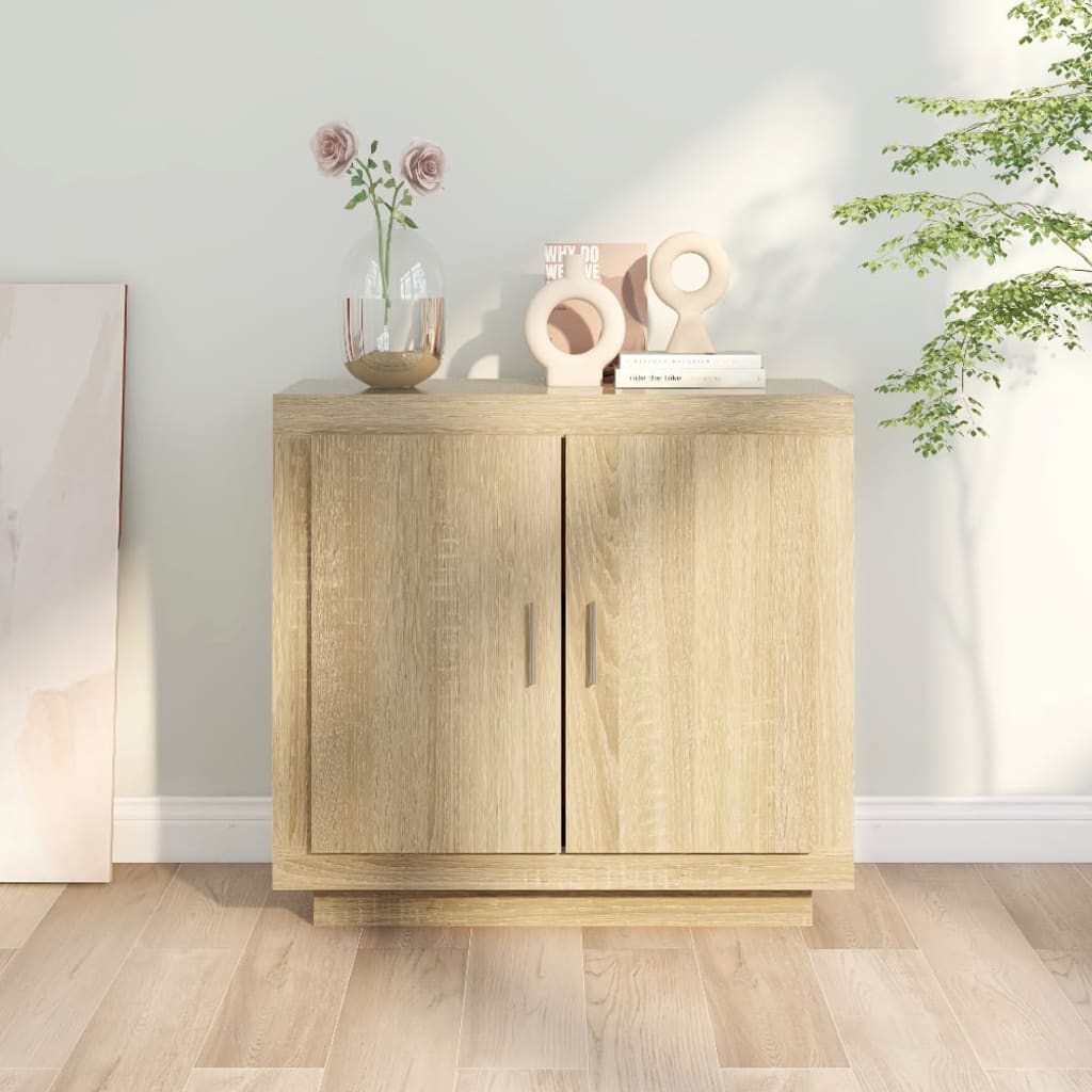 vidaXL Sideboard Sonoma-Eiche 80x40x75 cm Holzwerkstoff