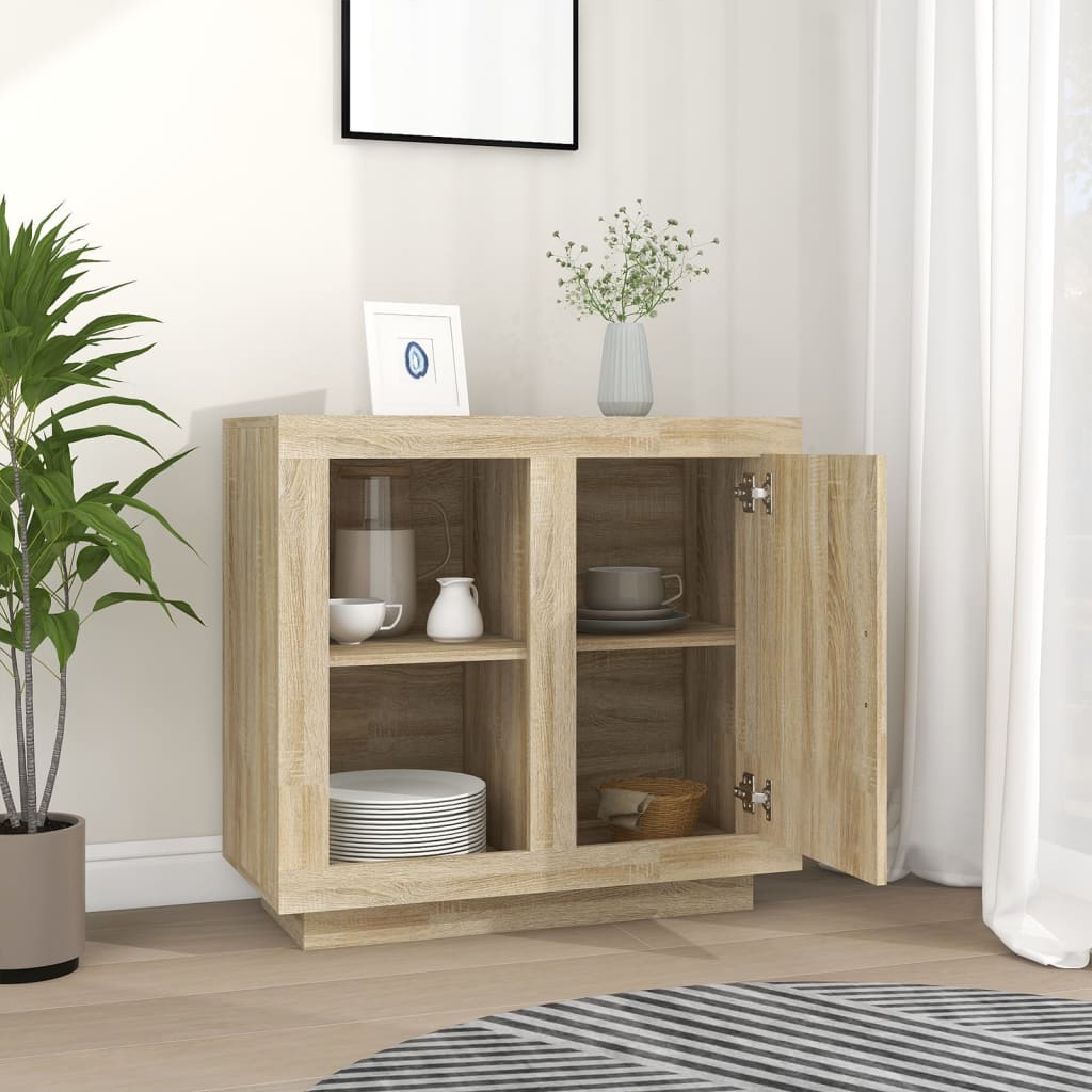 vidaXL Buffet Chêne Sonoma 80x40x75 cm