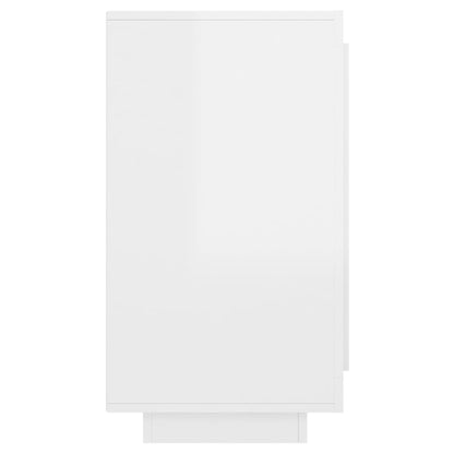 vidaXL Buffet Blanc brillant 80x40x75 cm
