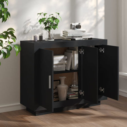 vidaXL Sideboard Schwarz 92x35x75 cm Holzwerkstoff