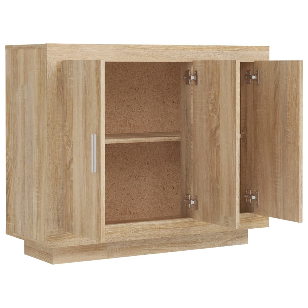vidaXL Buffet chêne Sonoma 92x35x75 cm Aggloméré