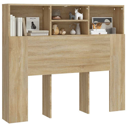 vidaXL Tête de lit avec étagères Chêne Sonoma 120x19x103,5 cm