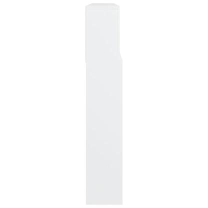 vidaXL Tête de lit avec étagères Blanc 220x19x103,5 cm