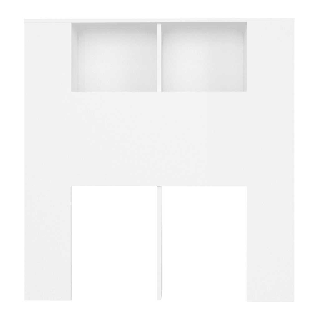 vidaXL Kopfteilschrank Weiß 100 x 18,5 x 102,5 cm