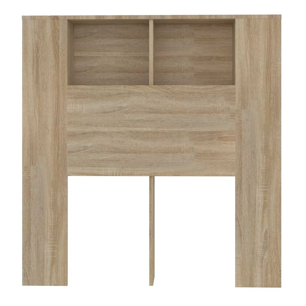 vidaXL Kopfteil mit Ablagen Sonoma-Eiche 100x18,5x102,5 cm
