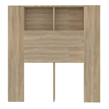 vidaXL Kopfteil mit Ablagen Sonoma-Eiche 100x18,5x102,5 cm
