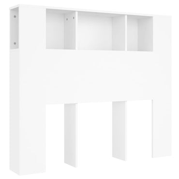 vidaXL Kopfteilschrank Weiß 120 x 18,5 x 102,5 cm