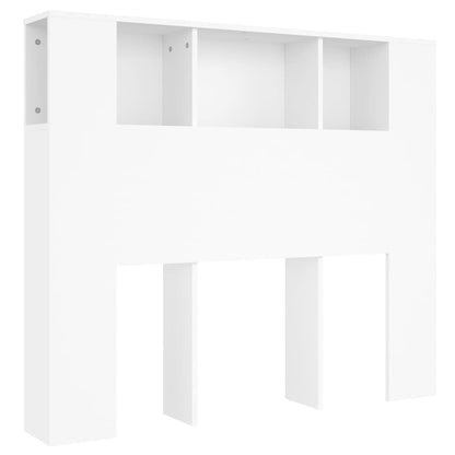 vidaXL Kopfteilschrank Weiß 120 x 18,5 x 102,5 cm