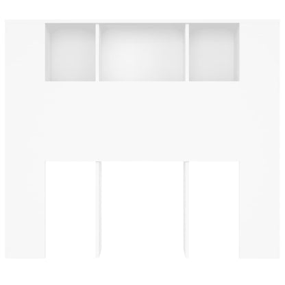 vidaXL Kopfteilschrank Weiß 120 x 18,5 x 102,5 cm