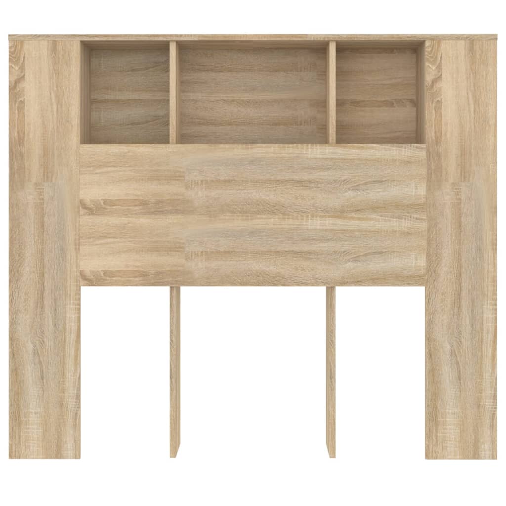 vidaXL Tête de lit avec étagères Chêne Sonoma 120x18,5x102,5 cm