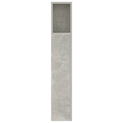 vidaXL Tête de lit avec étagères Gris béton 140x18,5x104,5 cm