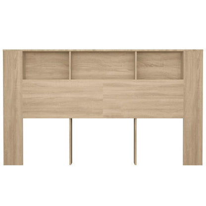 vidaXL Kopfteil mit Ablagen Sonoma-Eiche 180x18,5x104,5 cm