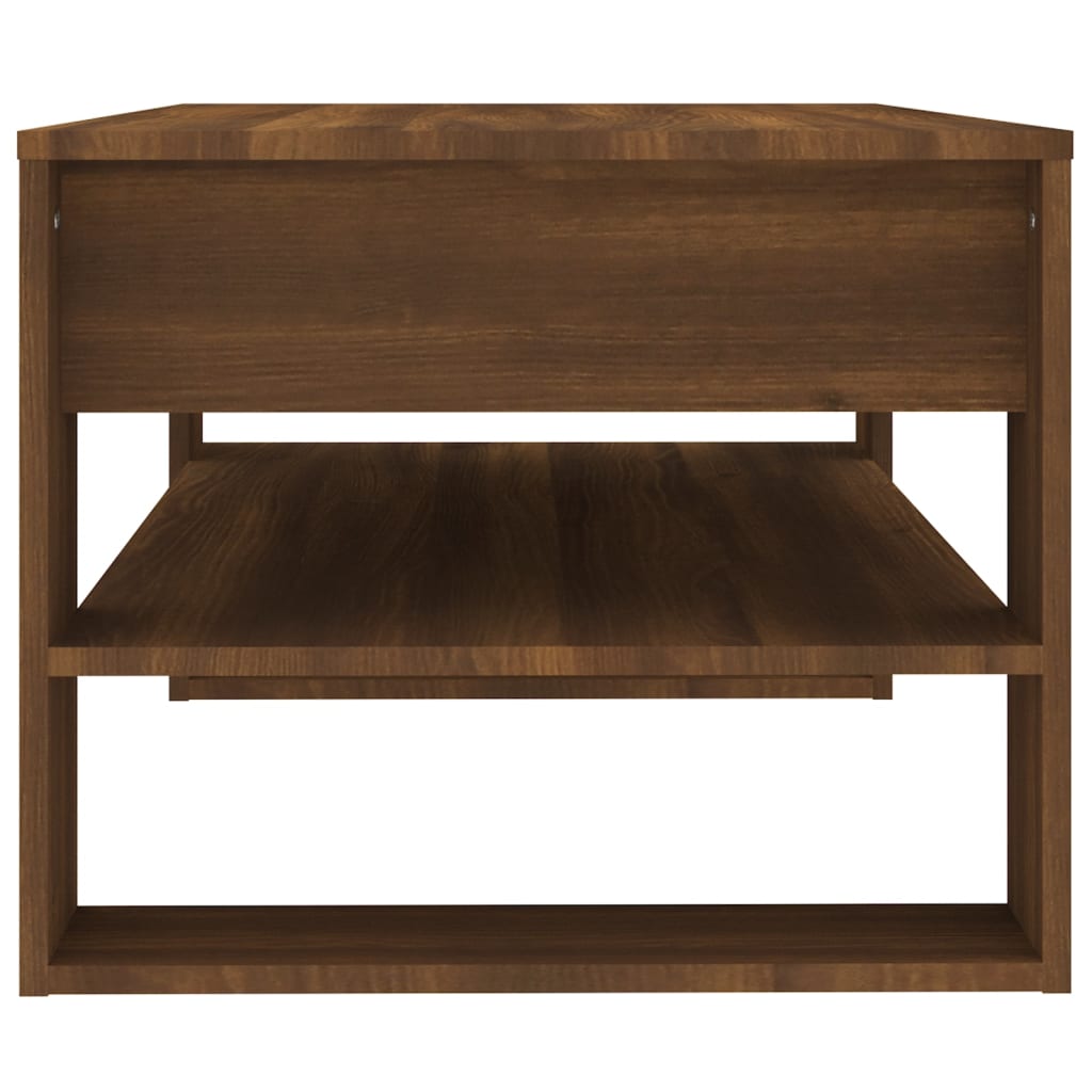 vidaXL Couchtisch Braun Eichen-Optik 102x55x45 cm Holzwerkstoff