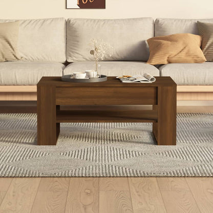 vidaXL Couchtisch Braun Eichen-Optik 102x55x45 cm Holzwerkstoff
