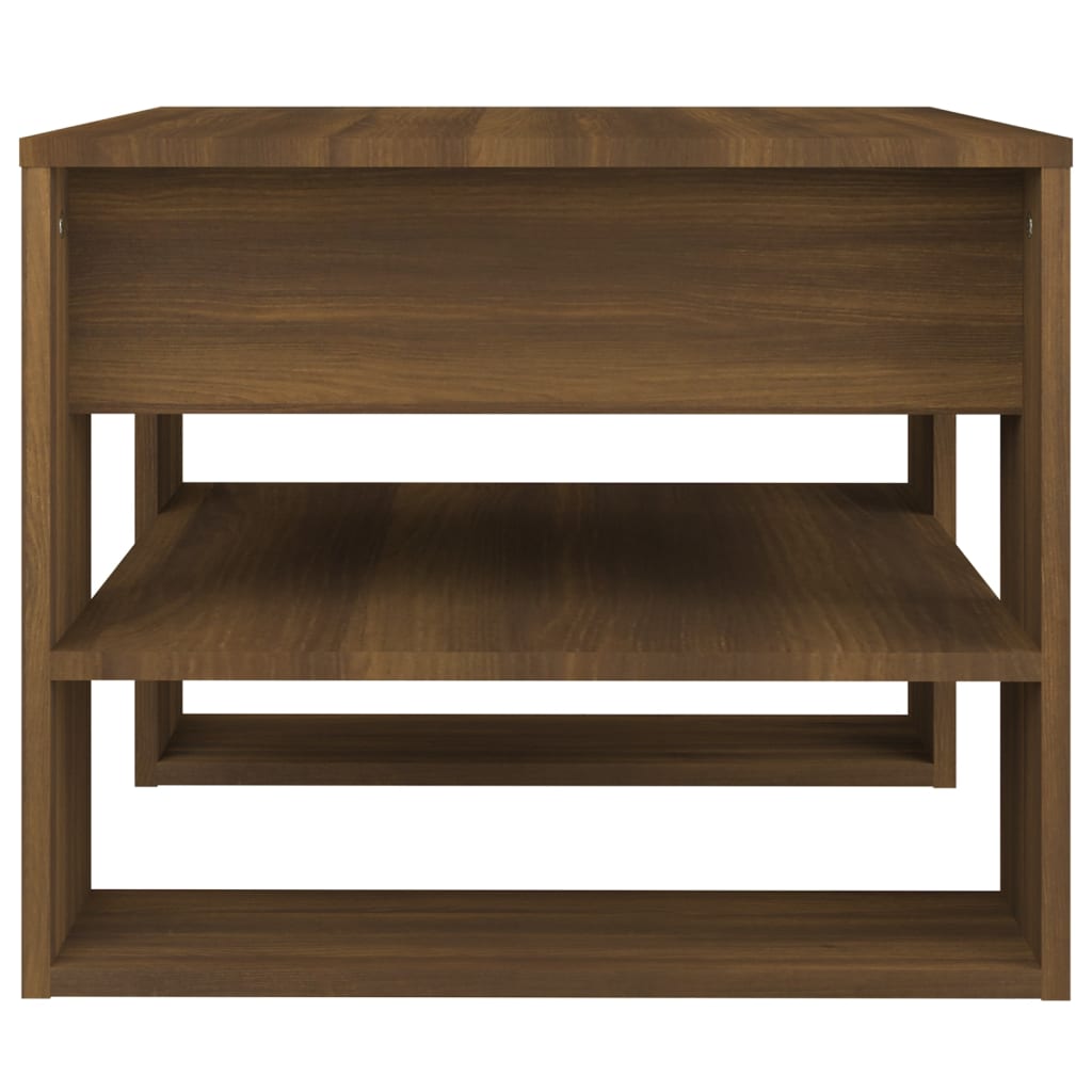 vidaXL Couchtisch Braun Eichen-Optik 55,5x55x45 cm Holzwerkstoff