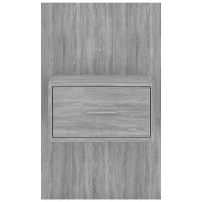 Wand-Nachttische 2 Stk. Grau Sonoma