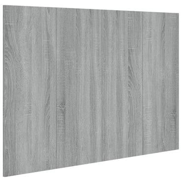 vidaXL Kopfteil Grau Sonoma 120x1,5x80 cm Holzwerkstoff