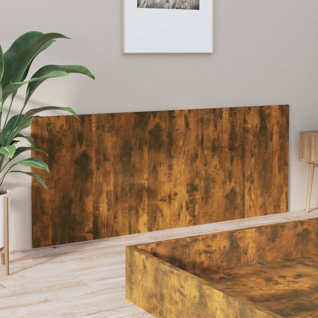 vidaXL Kopfteil Räuchereiche 200x1,5x80 cm Holzwerkstoff