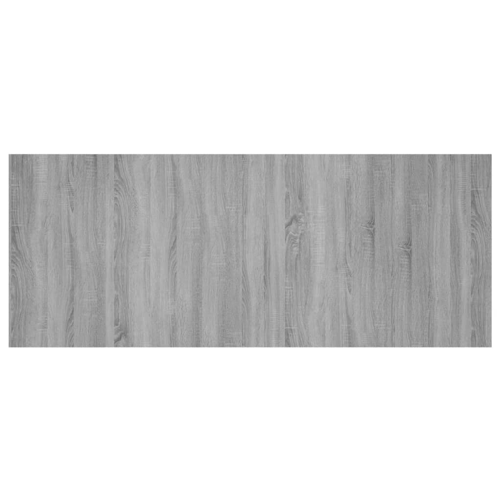 vidaXL Kopfteil Grau Sonoma 200x1,5x80 cm Holzwerkstoff