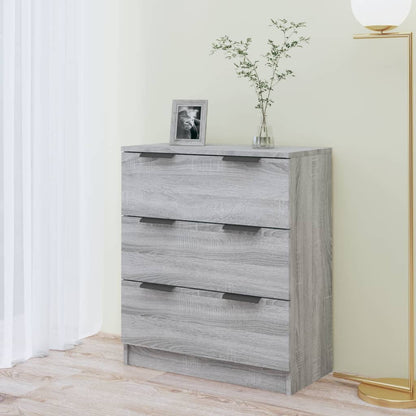 vidaXL Buffet gris Sonoma 60x30x70 cm bois d'ingénierie