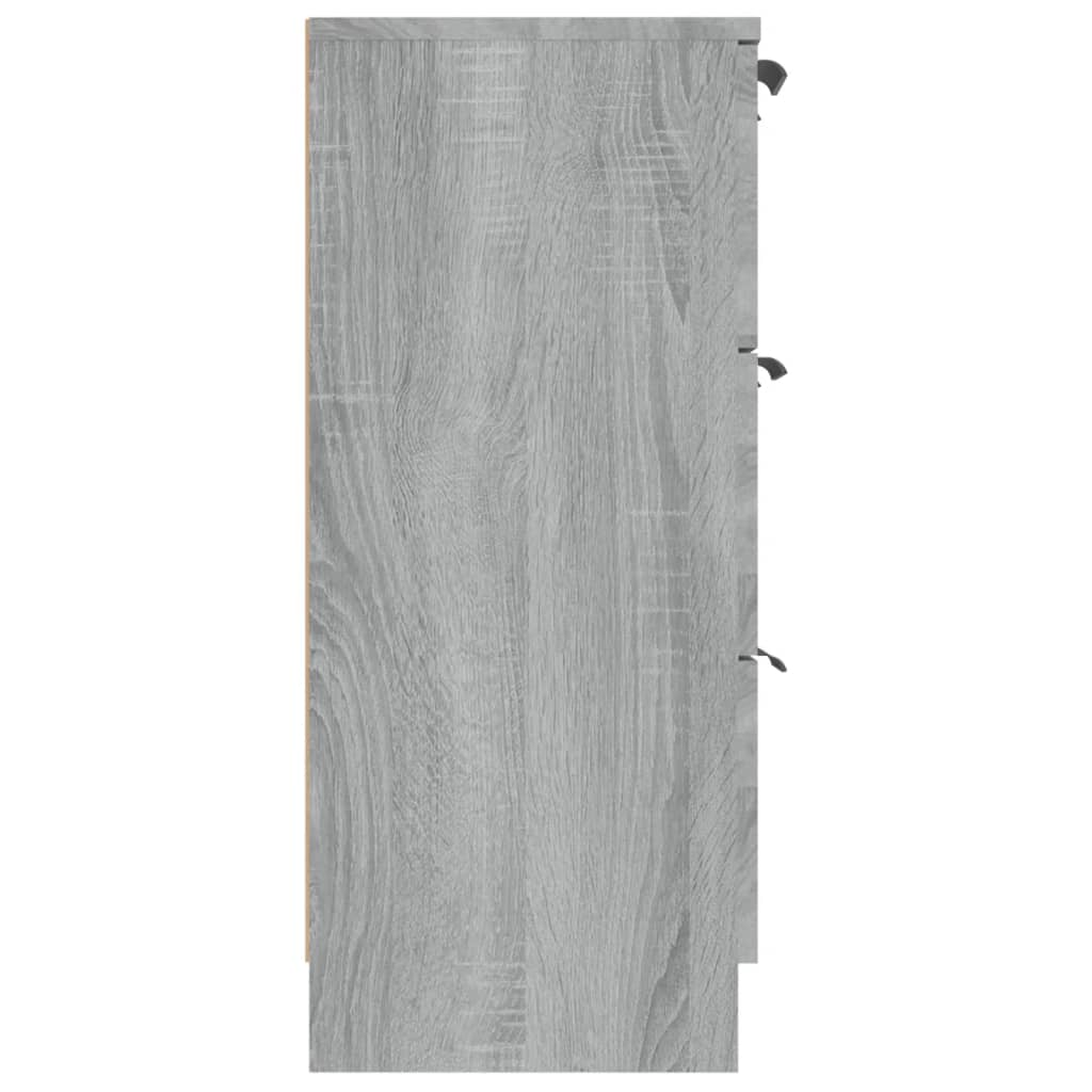 vidaXL Buffet gris Sonoma 60x30x70 cm bois d'ingénierie