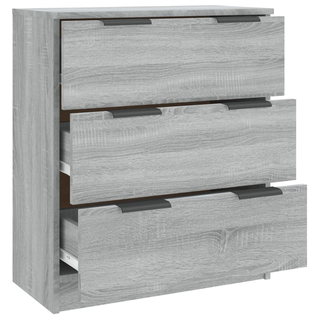 vidaXL Buffet gris Sonoma 60x30x70 cm bois d'ingénierie