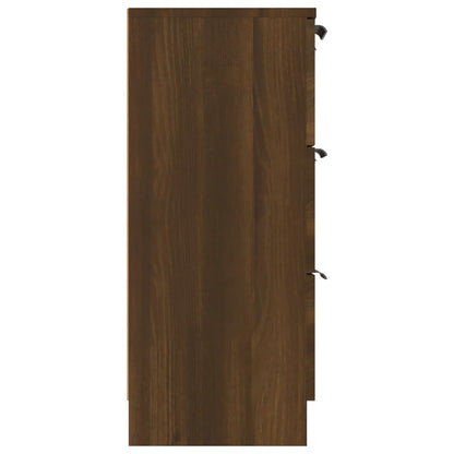 vidaXL Buffet marron aspect chêne 60x30x70 cm bois d'ingénierie