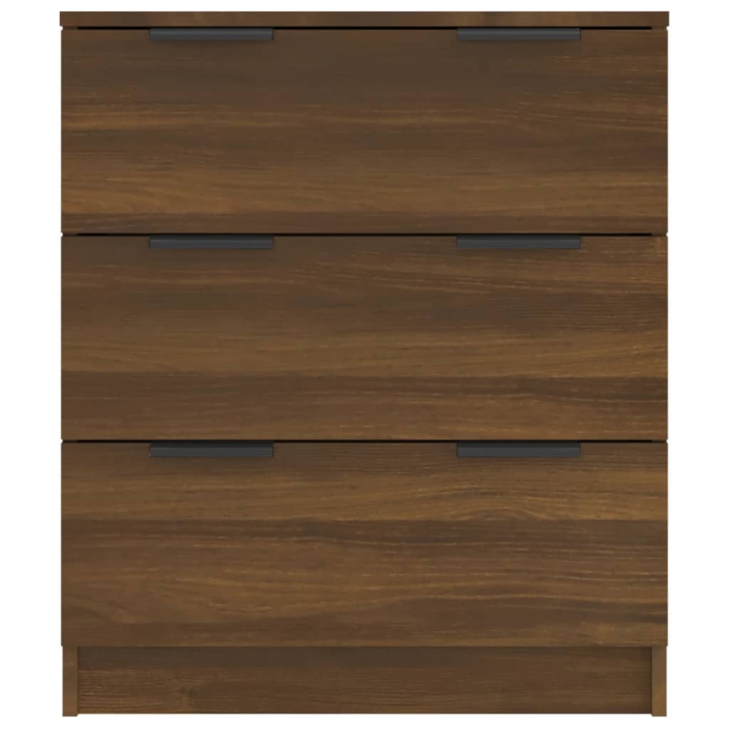 vidaXL Buffet marron aspect chêne 60x30x70 cm bois d'ingénierie