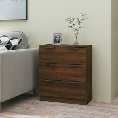 vidaXL Buffet marron aspect chêne 60x30x70 cm bois d'ingénierie