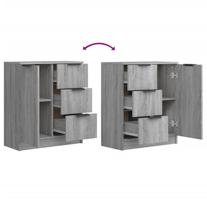 vidaXL Sideboard Grau Sonoma 60x30x70 cm Holzwerkstoff