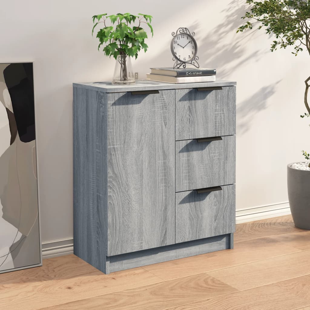 vidaXL Sideboard Grau Sonoma 60x30x70 cm Holzwerkstoff