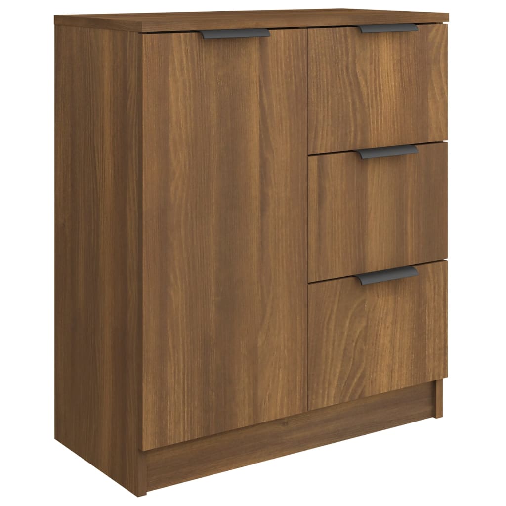 vidaXL Buffet marron aspect chêne 60x30x70 cm bois d'ingénierie